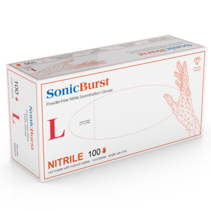 SonicBurst Nitrile Exam Gloves, Diamond Textured
