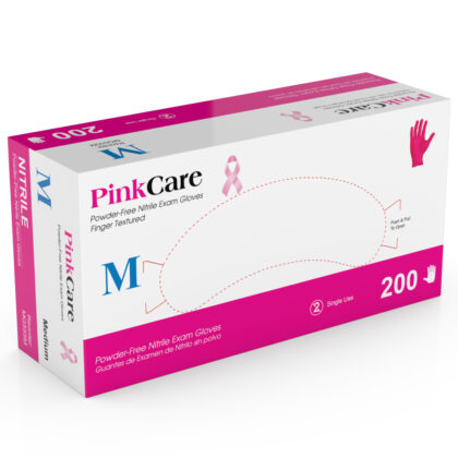 PinkCare 200 Nitrile Exam Gloves